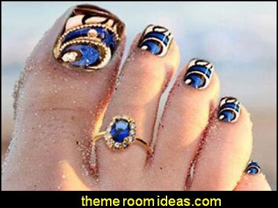 Blue Bling Toenail Art Jewelry Glitter Rhinestone Decor Toe Nail Tips Pre Designed Artificial Toe Nails Foot Jewelry Blue Bling Toenail Art Jewelry Glitter Rhinestone Decor Toe Nail Tips Pre Designed Artificial Toe Nails