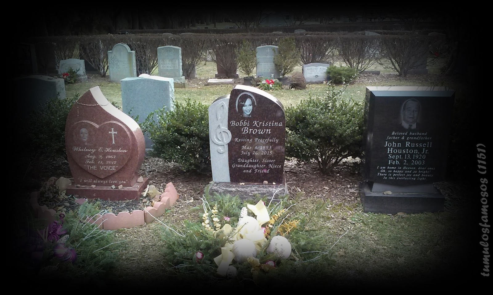 TUMULOS FAMOSOS BOBBI KRISTINA BROWN Arte Tumular 1151 Fairview