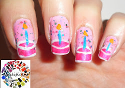 nail birthday cake