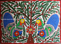 madhubani peacock painting crafts yuki try second
