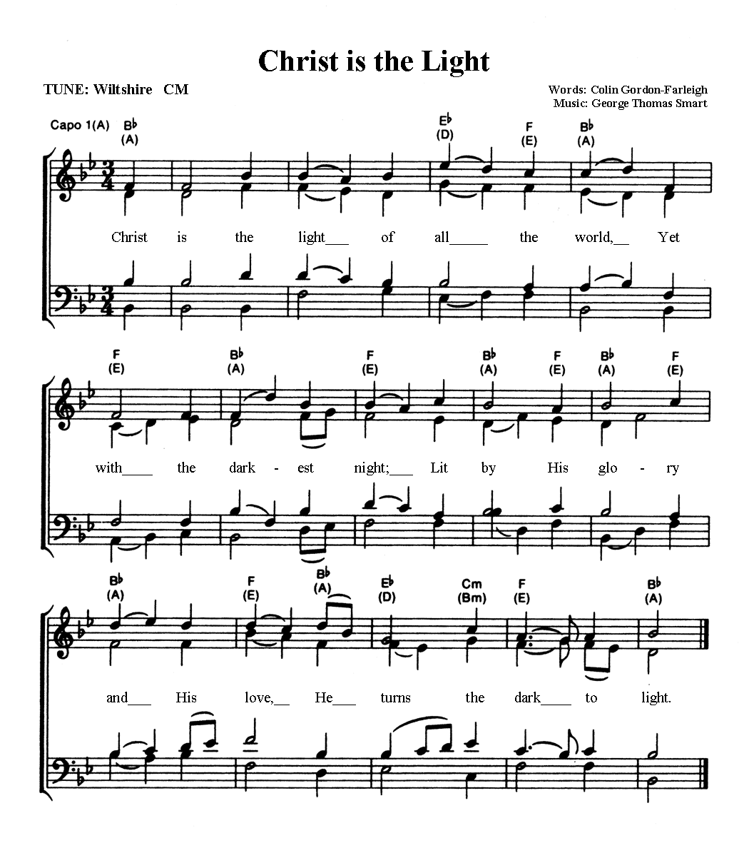 Share My Journey 'Christ is the Light' A Hymn of Hope