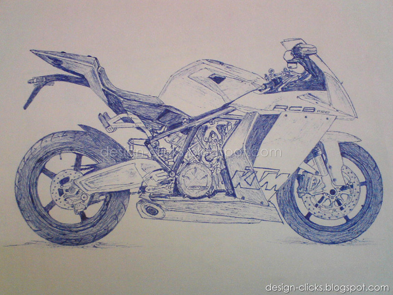 Bike Sketch KTM RC8 1190 designs & sketches