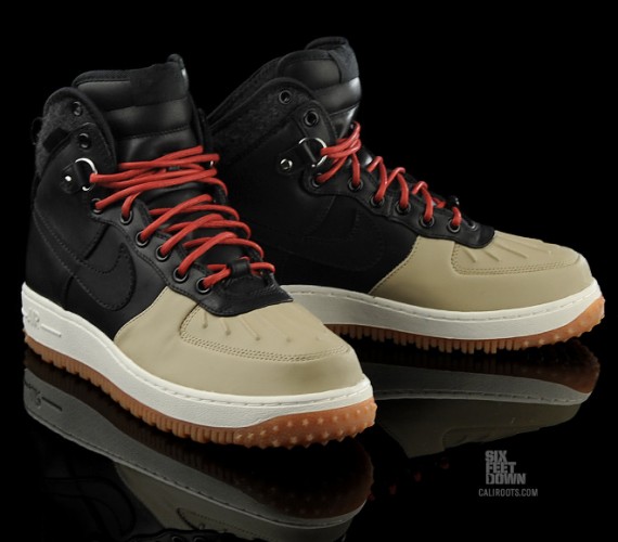 nike air force 1 duckboot black