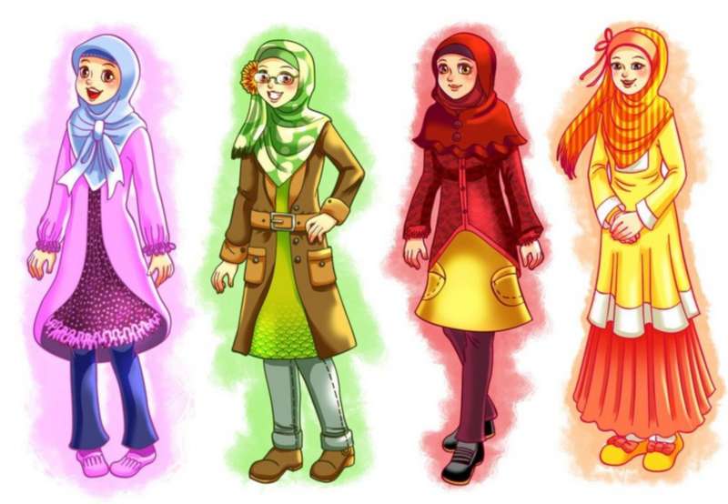12 Kartun Persahabatan Muslimah Anak Cemerlang 4 Gambar Lucu