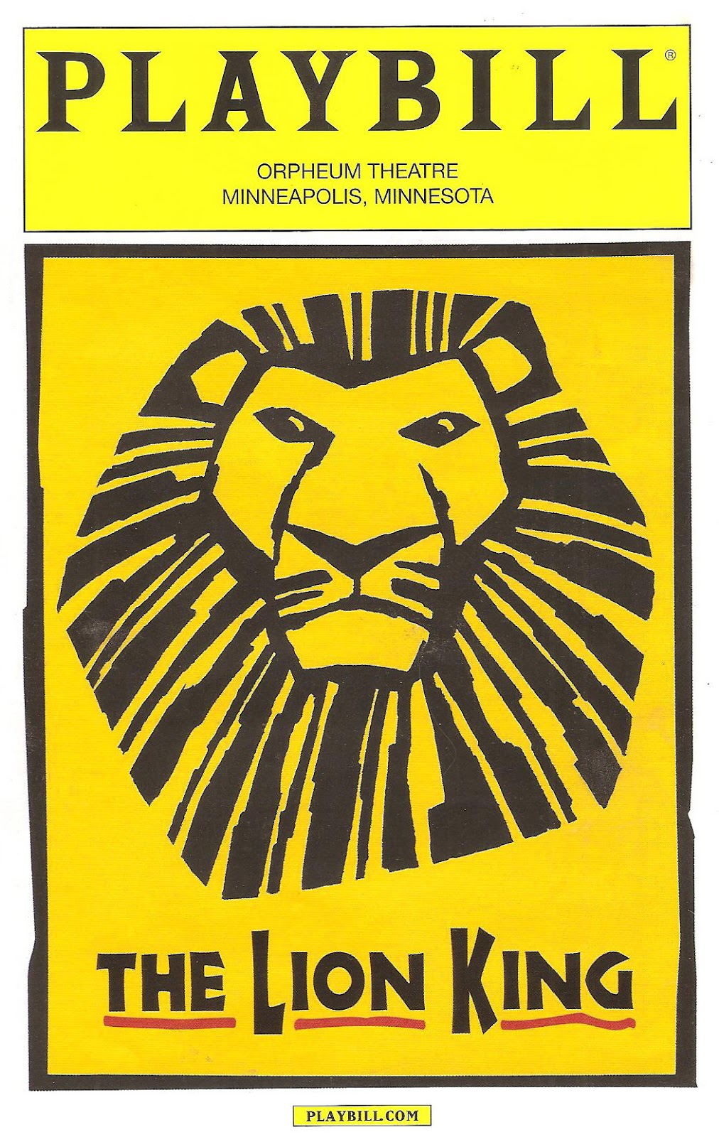 download the lion king playbill download the lion king playbill