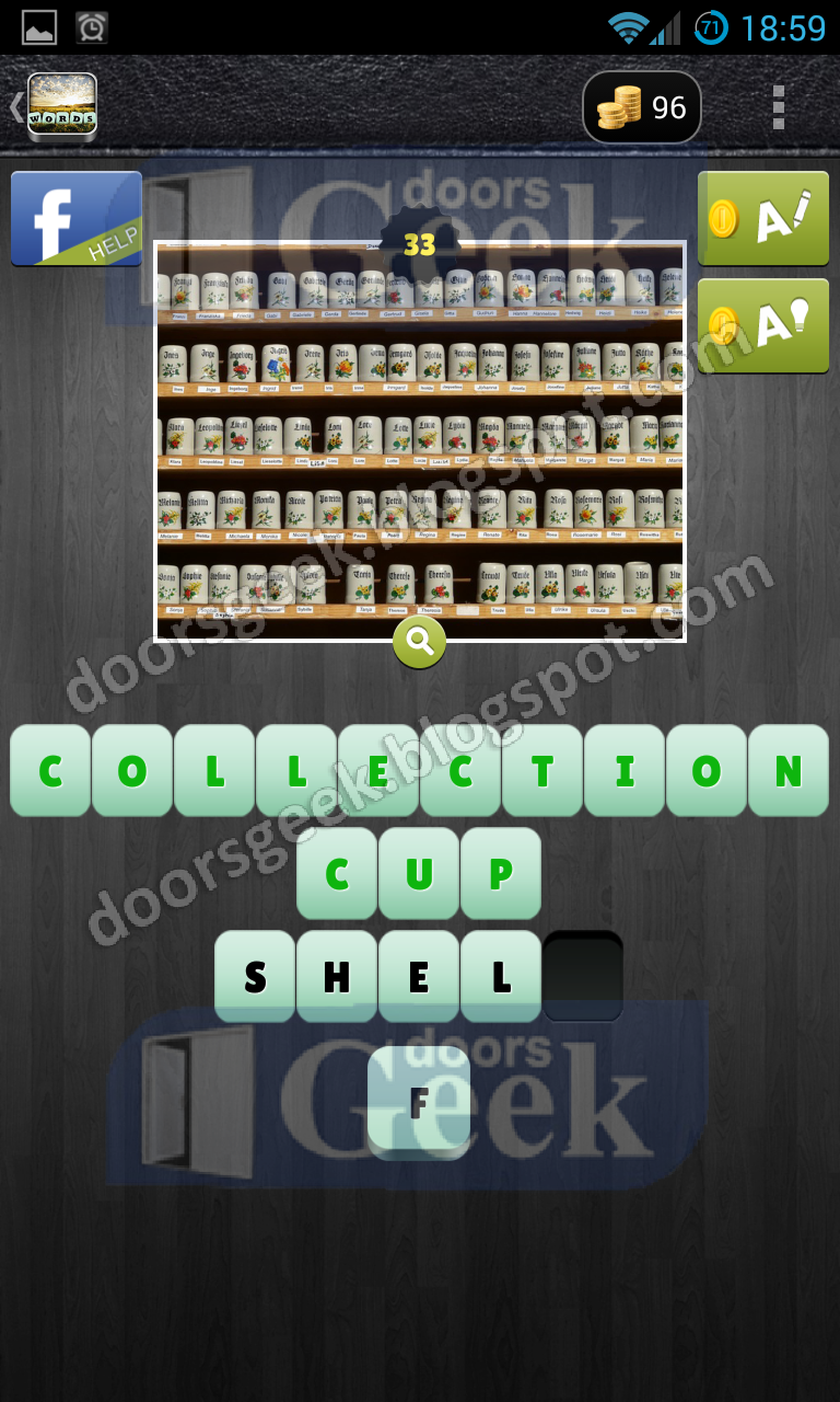 Words in a Pic Level 33 Doors Geek