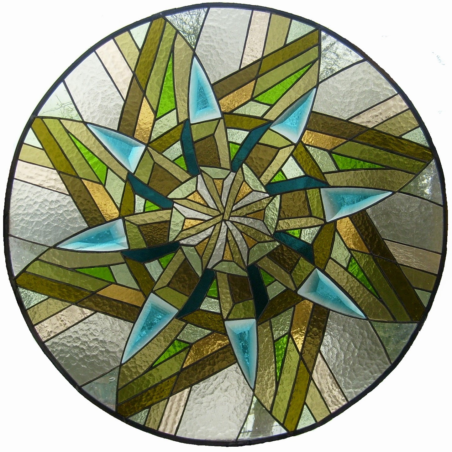 kruhová vitráž