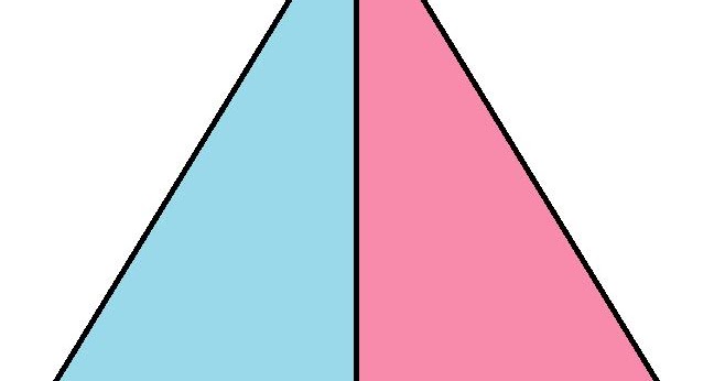 Как разрезать треугольник на 3 треугольника и 1 четырехугольник 2 разрезами картинка