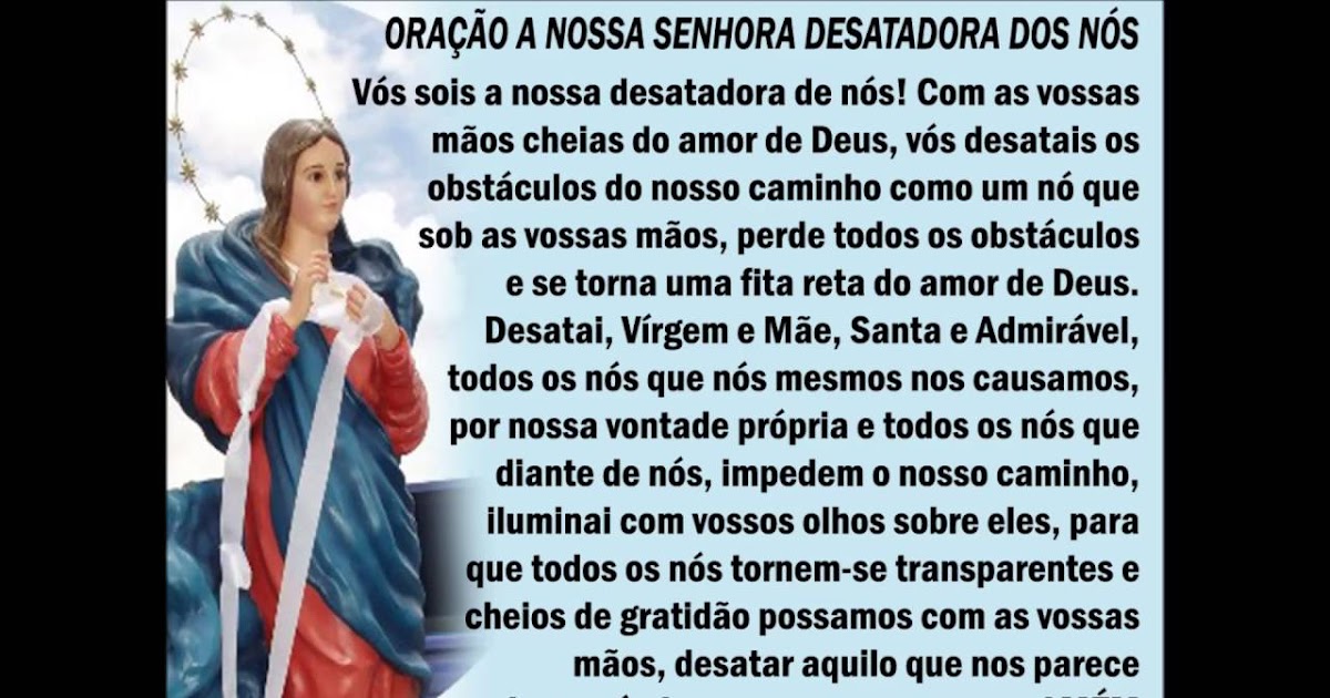 Imagem da Nossa Senhora Desatadora dos Nós