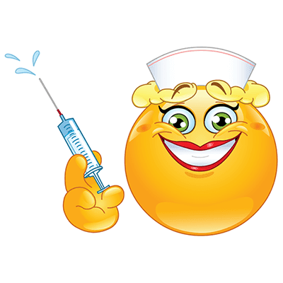 Because every nurse has this kind of smile when she’s ready to inject that pain! Nurse emoji
