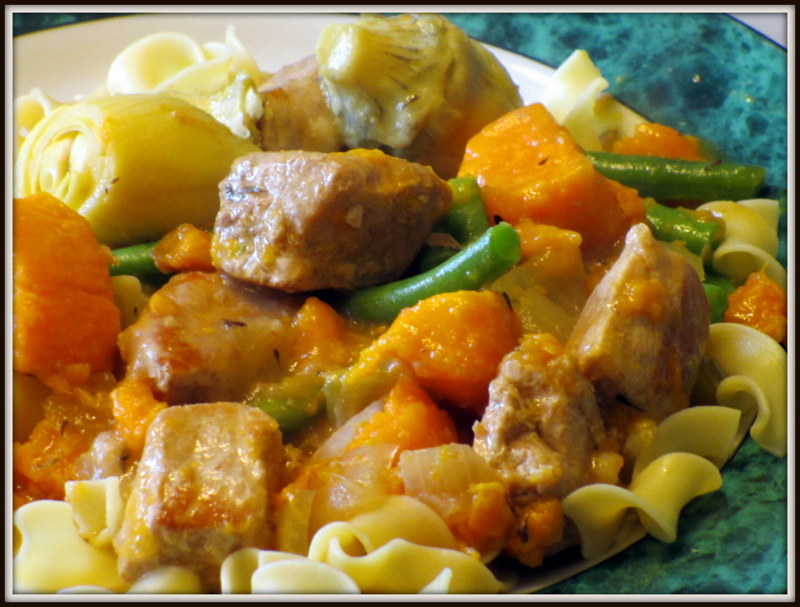Qu'estce qui mijote chez Nance Casserole de porc aux légumes et au citron