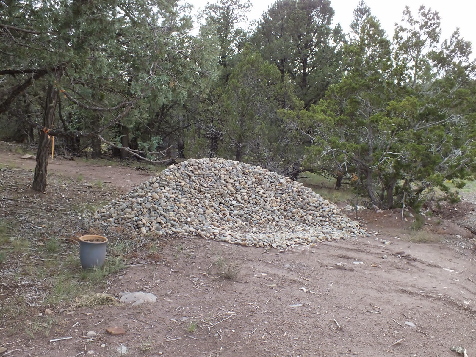 Coverage Of 1 Ton Of River Rock