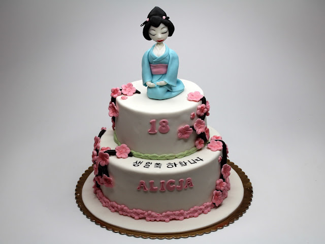 Geisha 18th Birthday Cake London