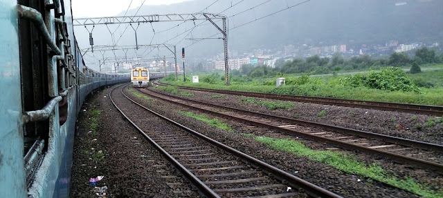 Indian Railway beautiful scene near Pune