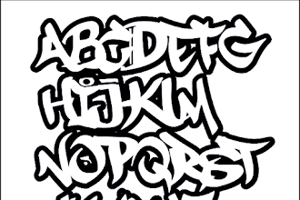 Nützliche Graffiti Schrift ABC Bilder