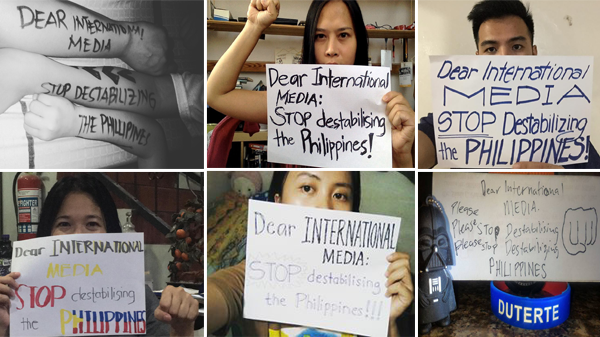Netizens join protest against Int'l media: "Stop destabilizing the Philippines"