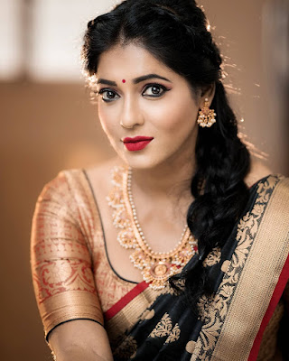 South Actress Reshma Pasupuleti in wedding saree photos South Actress Reshma Pasupuleti in wedding saree photos
