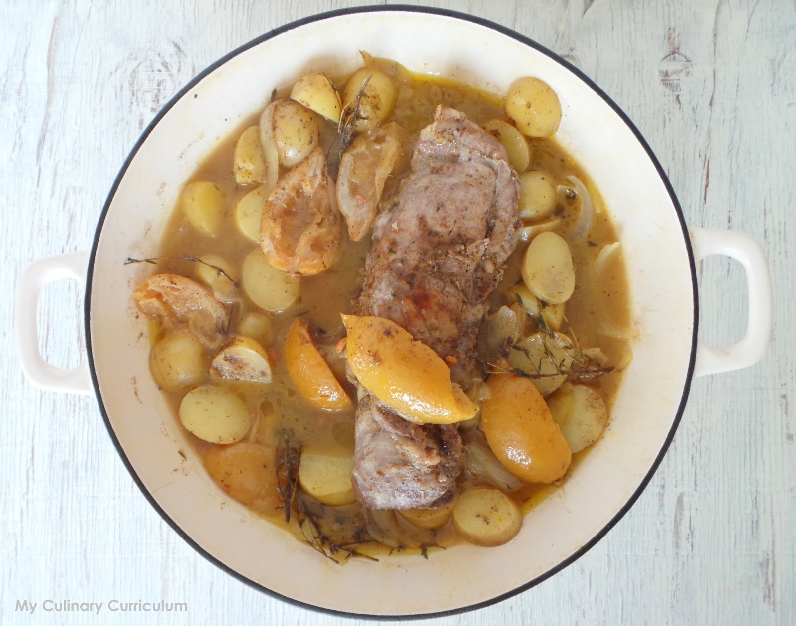 My Culinary Curriculum Filet mignon de porc aux citrons confits et ras