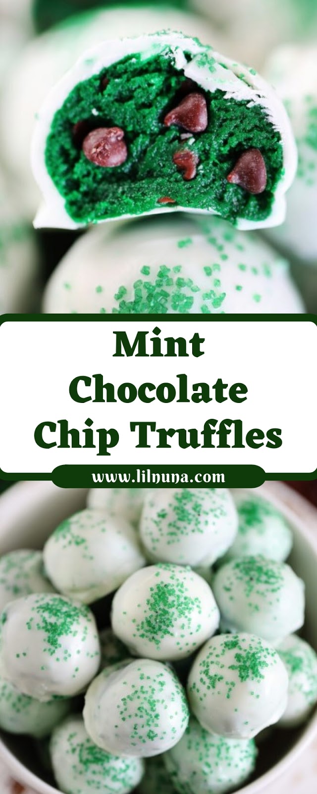 Mint Chocolate Chip Truffles
