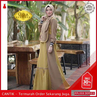 Jual RRJ308D197 Dress Syaira Syari Wanita St Terbaru Trendy BMGShop