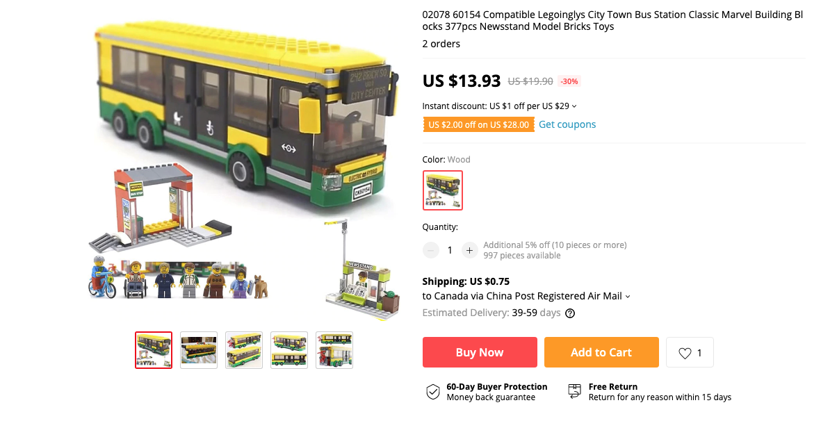 lego 60154 price