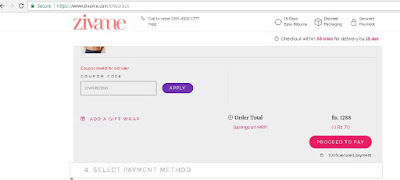 zivame first time user coupon