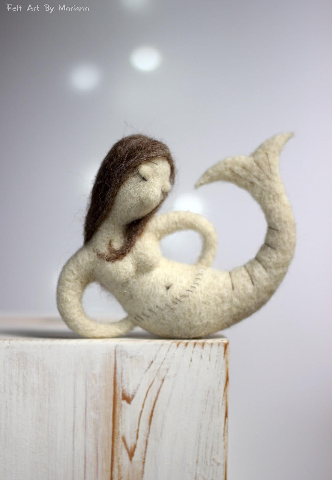 Felt Art By Mariana Needle Felt Dreamy Little Mermaid