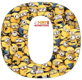 Divertido Alfabeto de los Minions para Descargar Gratis.  Minions Free Printable Funny Alphabet.