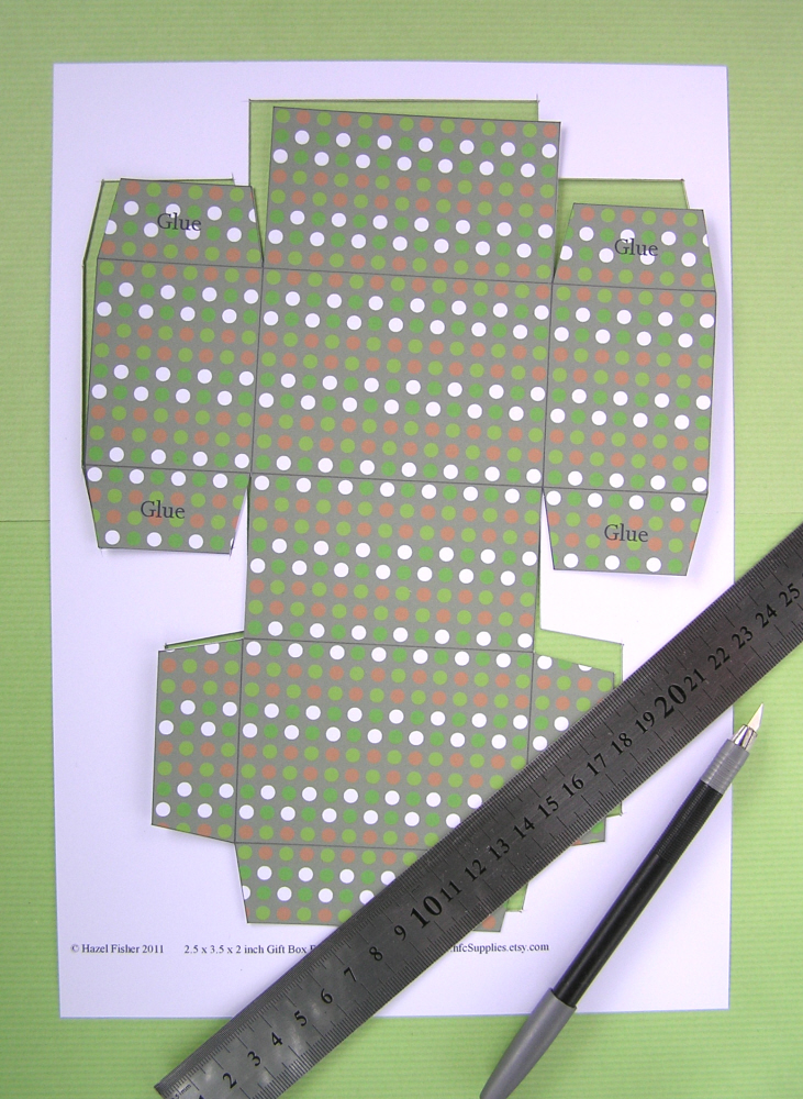 Hazel Fisher Creations: Printable Gift Box Tutorial