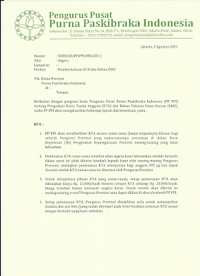 Pemberitahuan untuk membuat KTA - PPI Provinsi Sulawesi Tengah