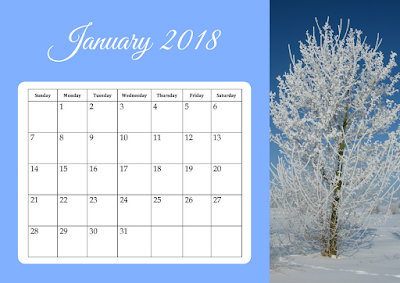 2018 Calendar - free printable 2018 Calendar - free printable