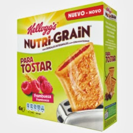 Kellogg's Nutri Grain para tostar frambuesa