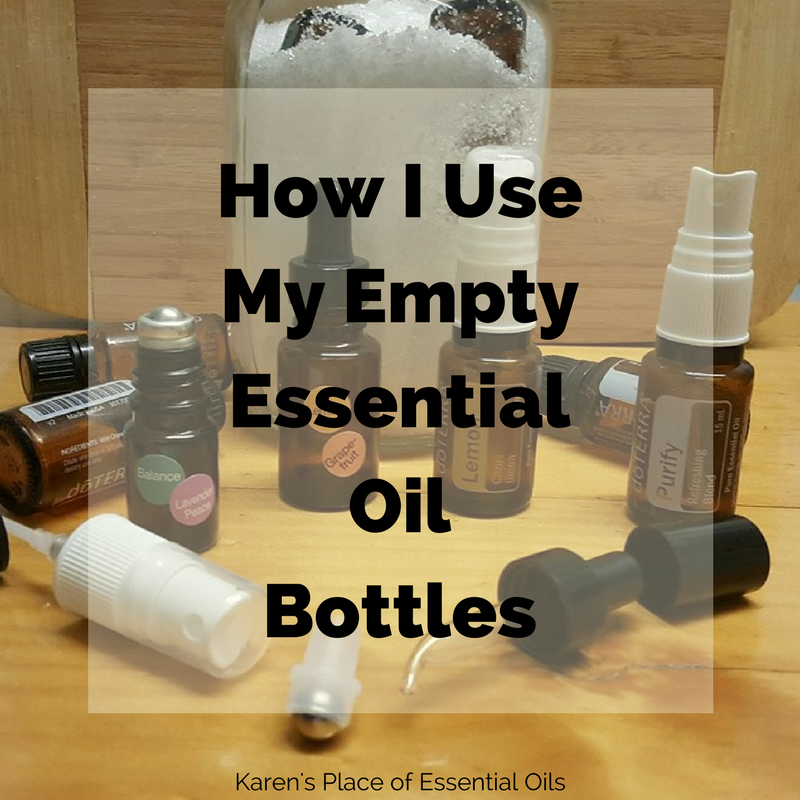 HOW I USE MY EMPTY ESSENTIAL OIL BOTTLES