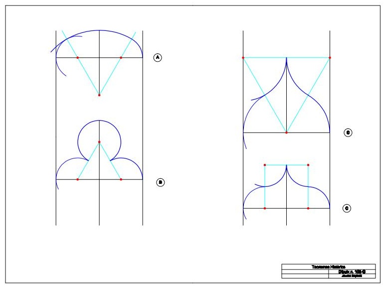 Medieval world Construcción de arcos de 60 º y de arcos conopiales
