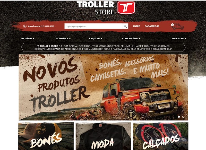 Troller lança nova grife da marca e estreia loja na internet Troller lança nova grife da marca e estreia loja na internet