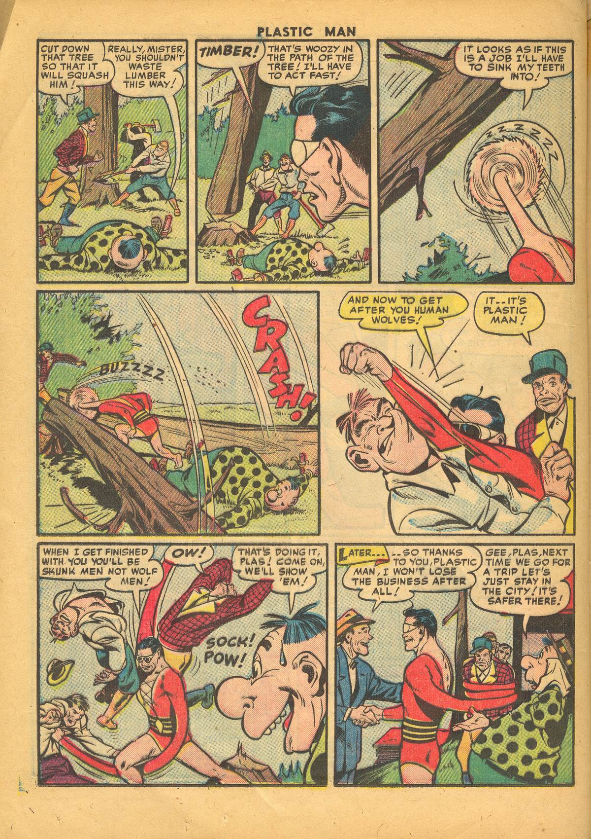 Read online Plastic Man (1943) comic -  Issue #34 - 24