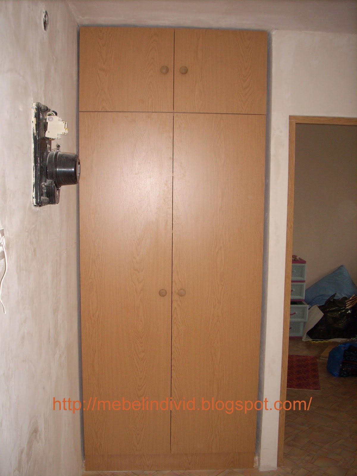 шкаф двустворчатый с антресолью