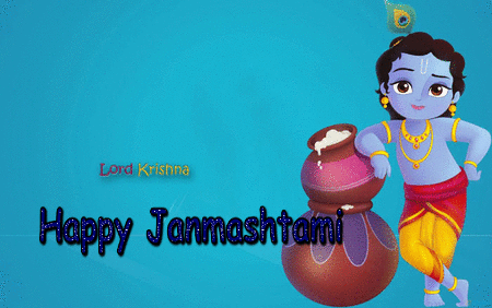 15+ Animated } Happy Krishna Janmashtami GIF Animated Images Pictures Pics  Free Download