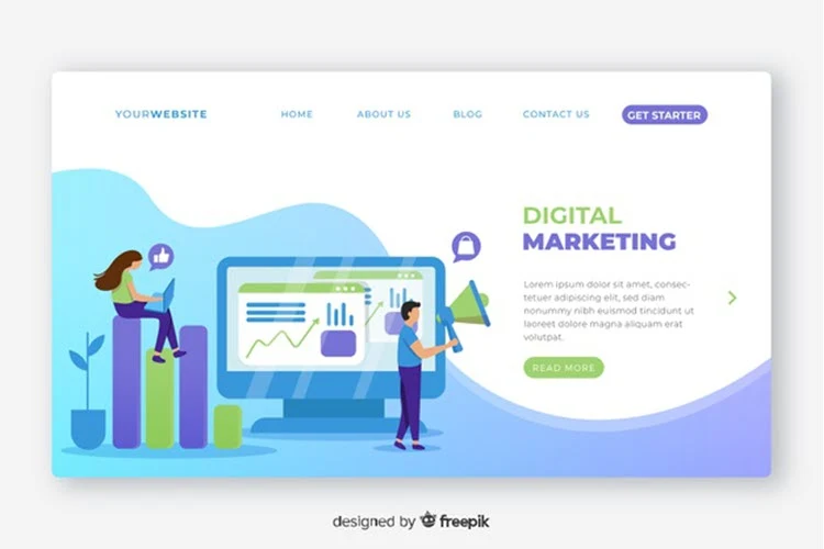 Digital Marketing Landing Page Template Digital Marketing Landing Page Template