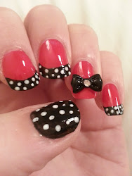 bow nail designs bows nails step dot coat then them tie pretty