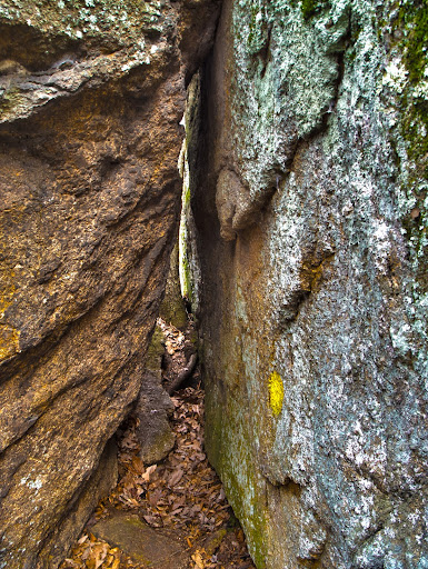 The hiking trail goes through there,  Westwoods Guilford CT