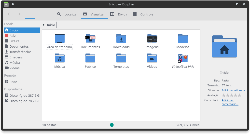 Tema Material Design no KDE Plasma