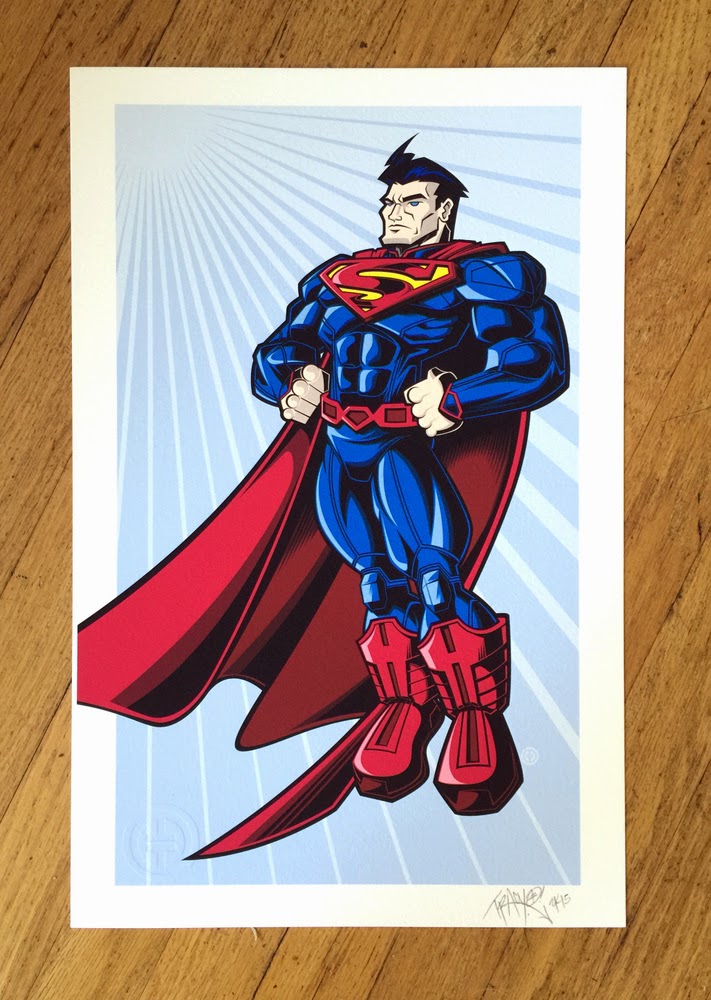 New 52 Edition Superman “Look Up In The Sky” Print by Tracy Tubera