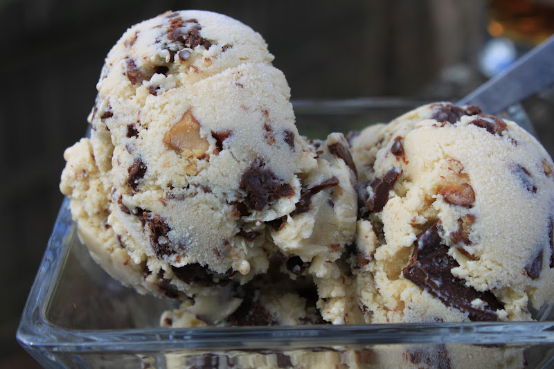 Pappardella Bourbon Chocolate Chip Ice Cream with Butter Roasted Pecans