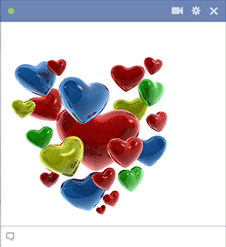 Colorful Hearts For Facebook