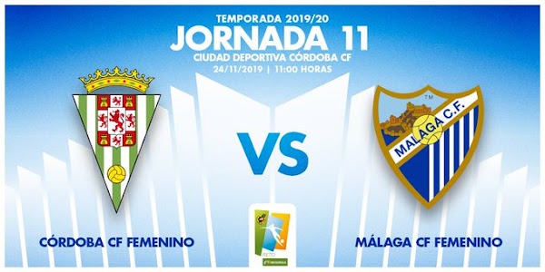 El Córdoba Femenino - Málaga Femenino, el domingo 24 de Noviembre a las 11:00 horas