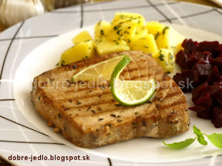 Grilovaný steak z tuniaka - recepty