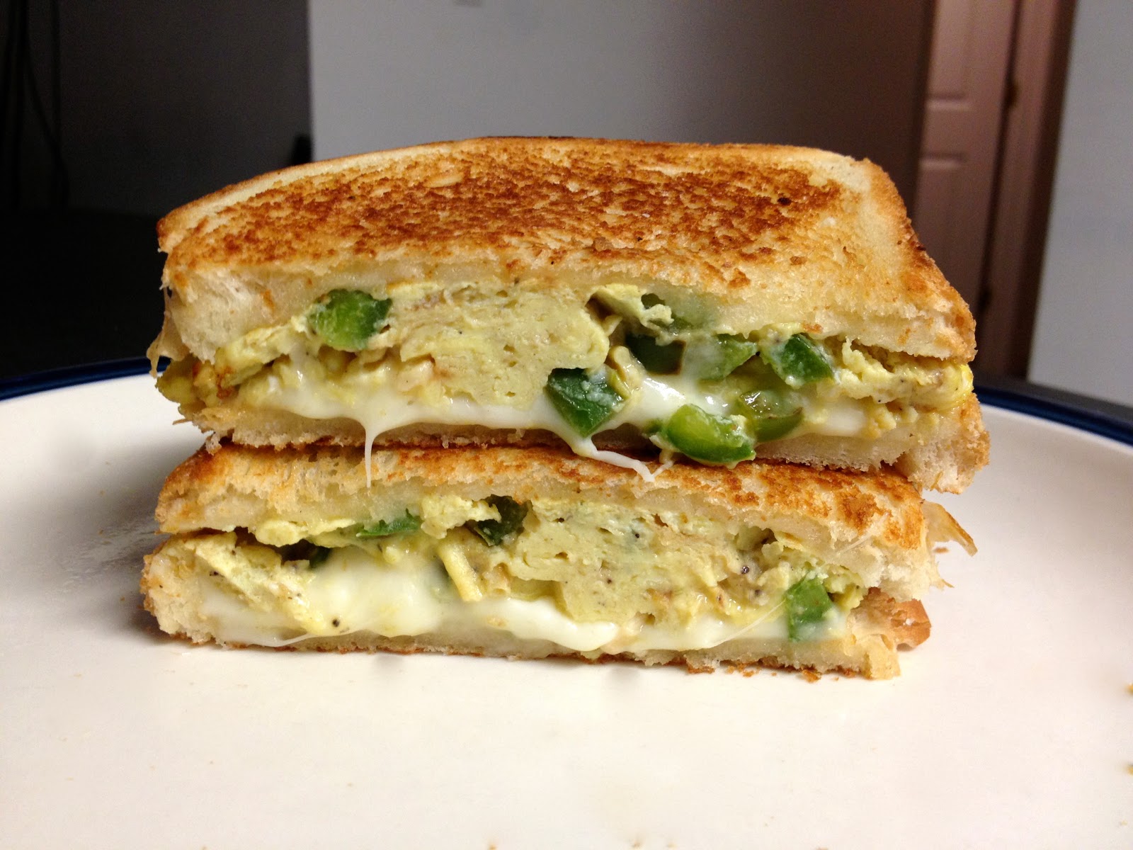 Gourmet Taste for the College Buds Scrambled Egg Grilled Cheese Sandwich