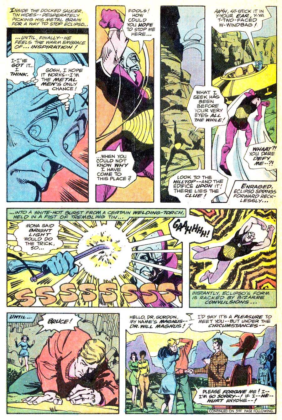 Metal Men v1 #48 dc bronze age comic book page art by Walt Simonson Metal Men v1 #48 dc bronze age comic book page art by Walt Simonson