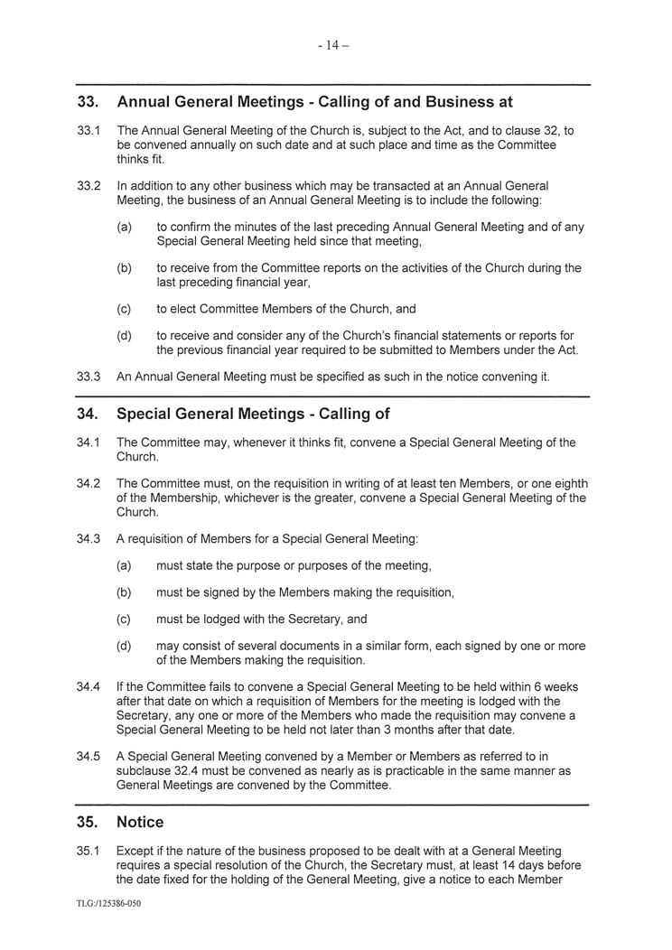 Constitution of The Congregation of the Enmore Spiritualist Church Incorporated
